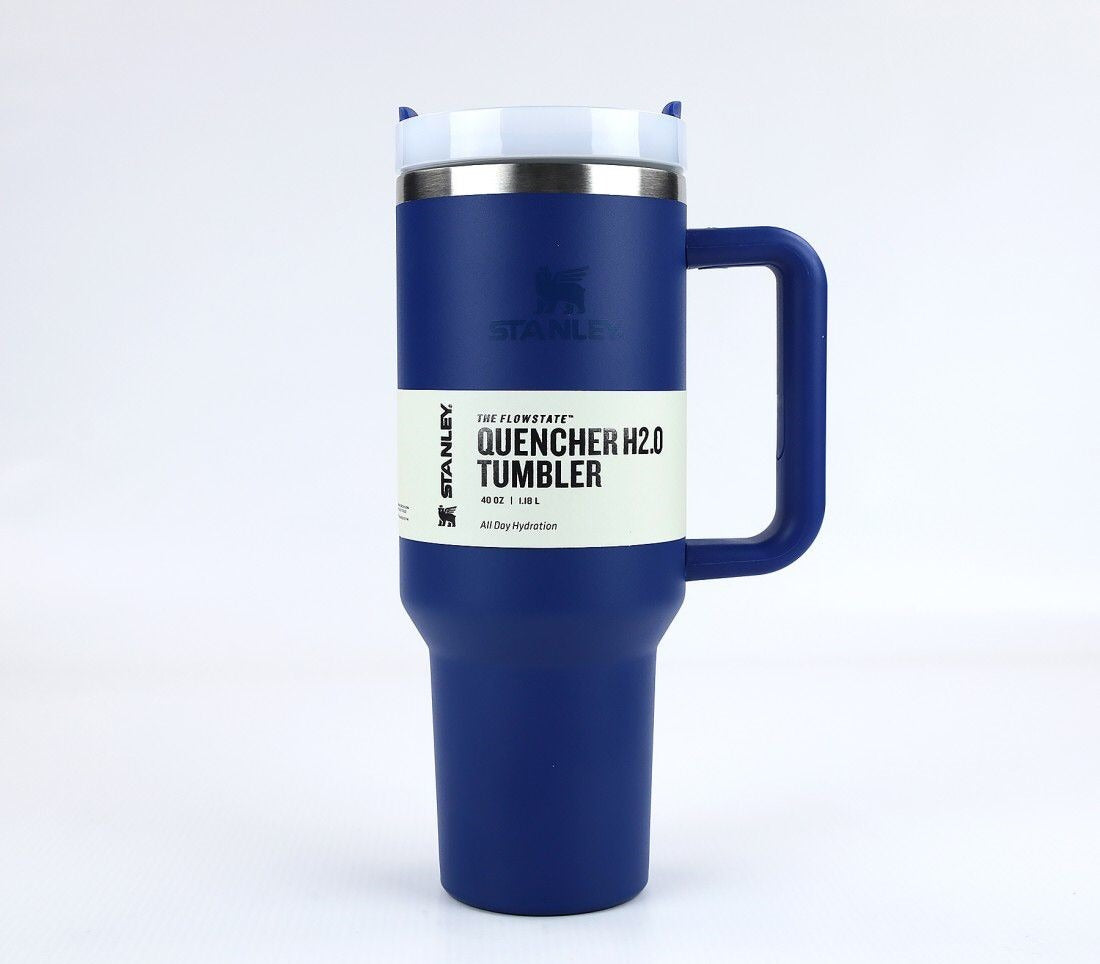 Stanley 40 Oz (1200ML) Stainless Steel Vacuum Insulated Tumbler with Straw – Leak-Proof Quencher Cup for Hot & Cold Beverages, Travel Mug, Gym Water Bottle, Coffee Thermos -Random Colors | Stanley | (With Box)